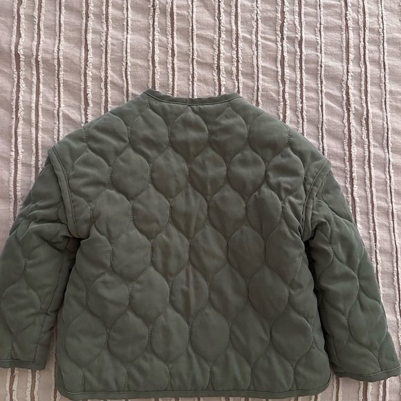 Green Quilted Baby Jacket - Picture 2 of 2